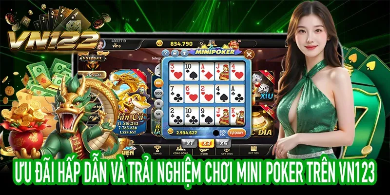 Bàn chơi Poker với chip cược và bài tại 98win01